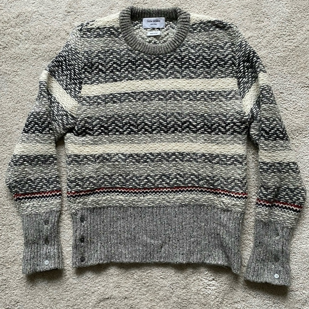 Thom Browne Soft wool mohair blend Sweater